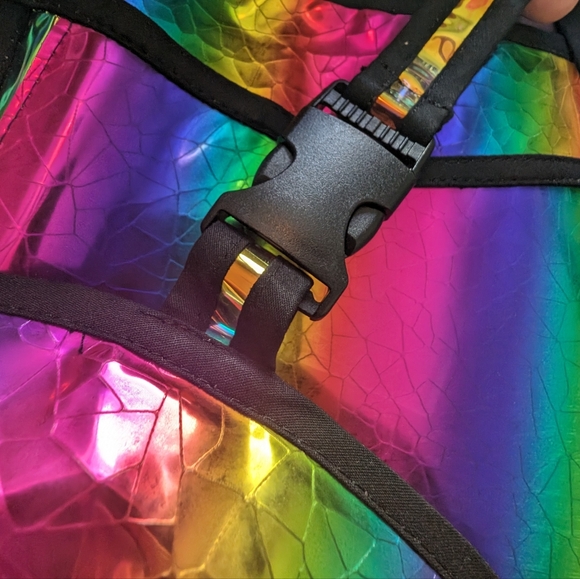 Skirt & Bustier Set - Prismatic Empress Rainbow 2-Piece 🌈 - Club EXX Dolls Kill - Picture 8 of 9